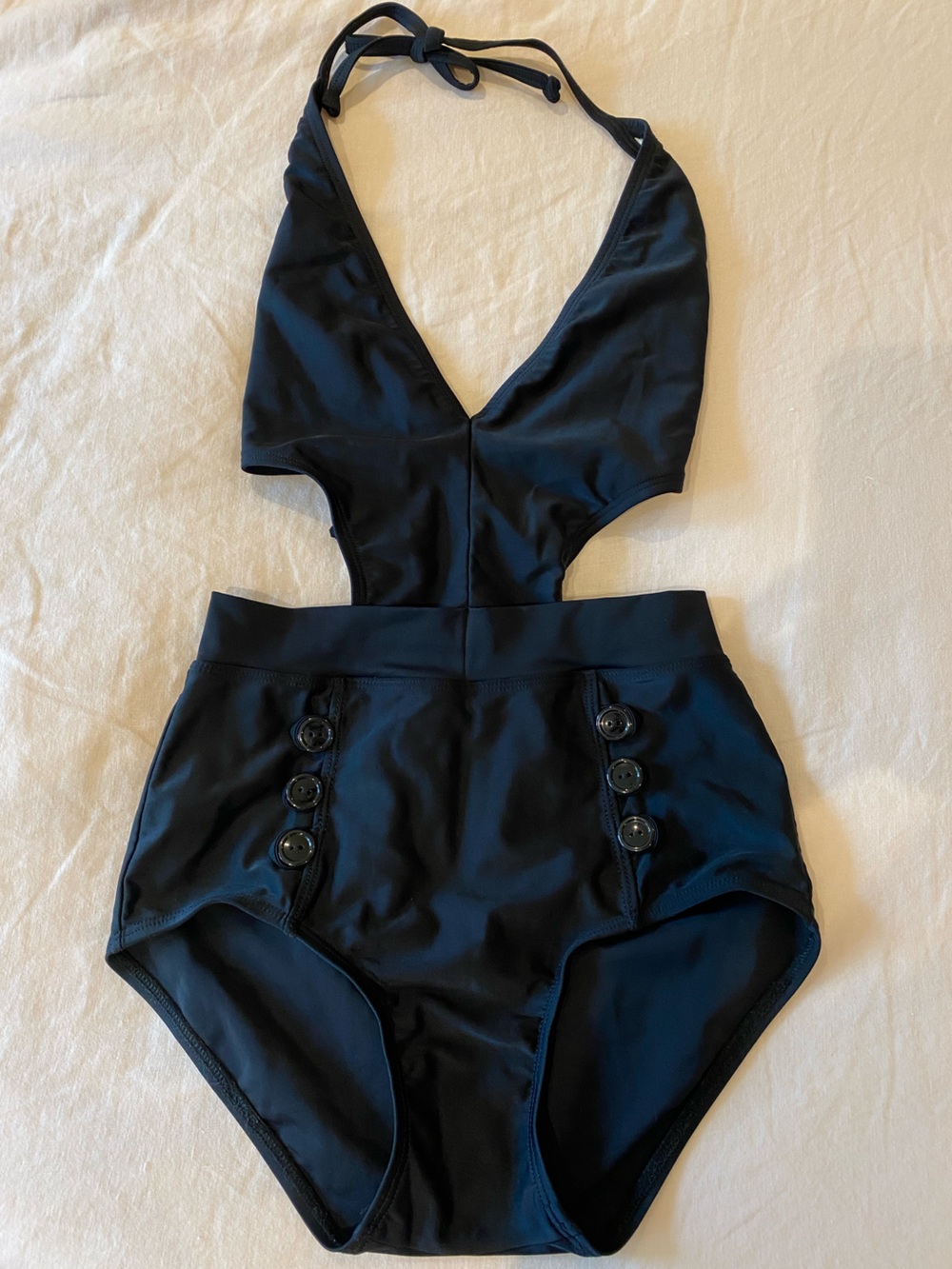 Urban Outfitters Kimchi Blue Monokini Y2K Sailor One Piece Cut Out Swimsuit